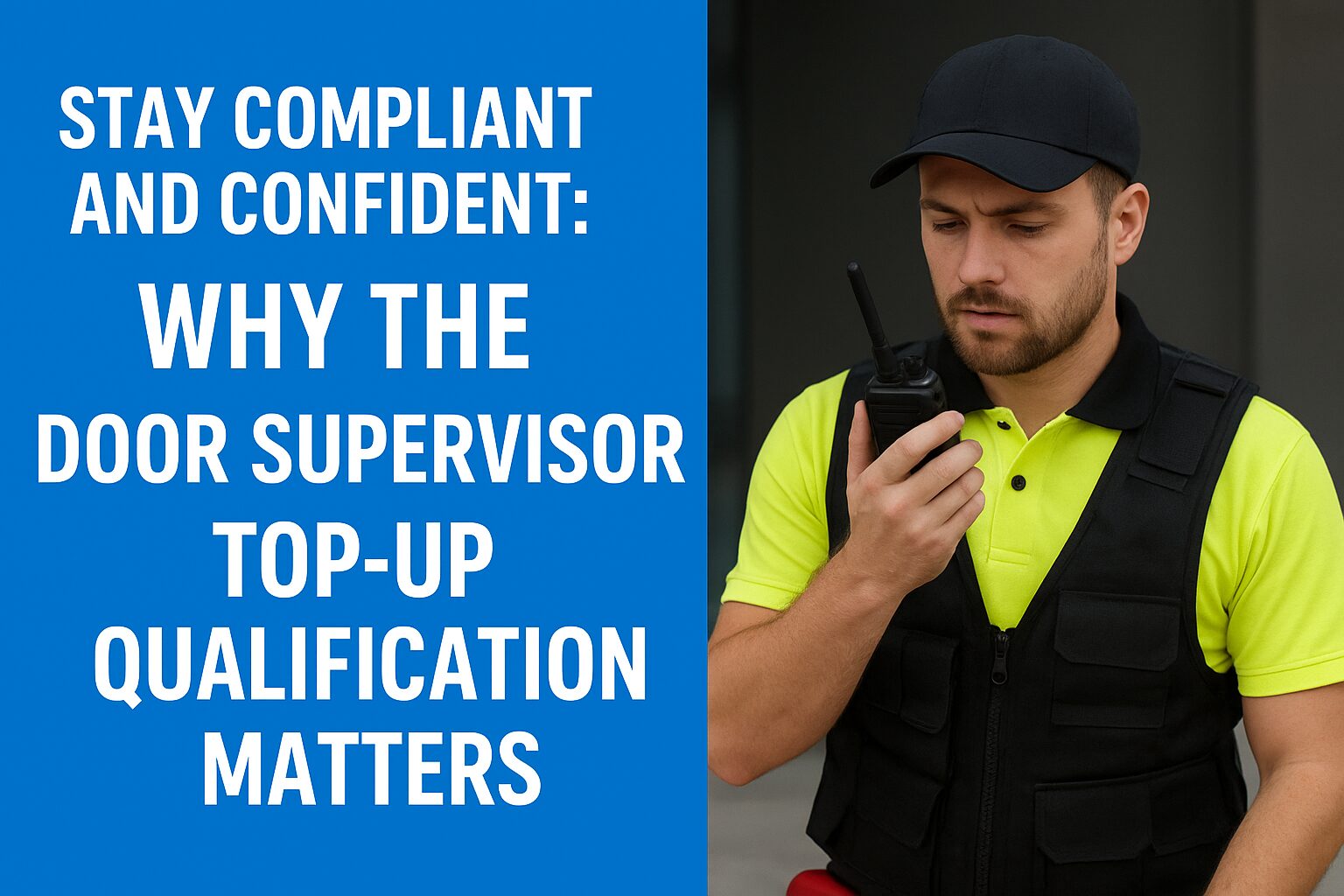 Door Supervisor Top-Up Qualification Matters